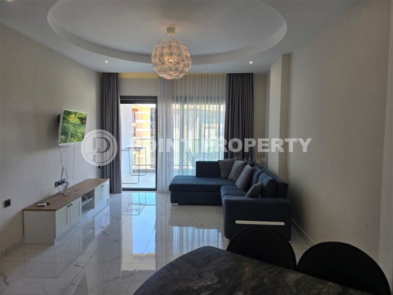 Шикарная квартира 1+1 с видом на море в элитном комплексе на первой береговой линии, Каргыджак-id-10014-фото-11