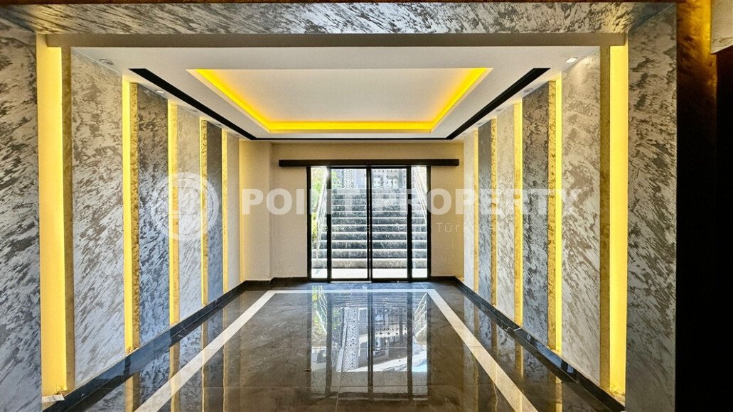 Apartment 1+1 area 50 m² in a new cozy residential complex in the green part of Alanya-id-10019-photo-9