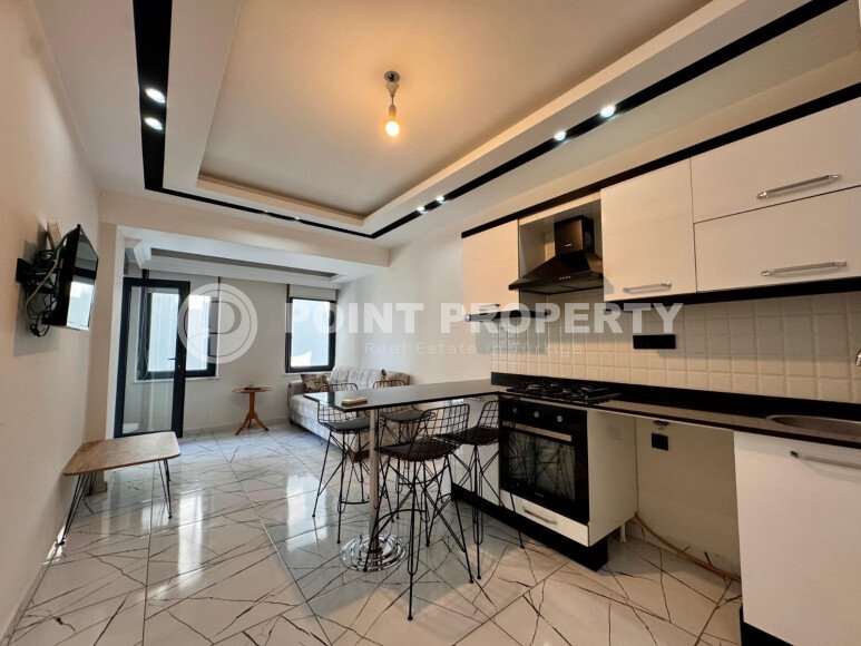 Меблированная квартира 1+1 в элитном комплексе в центре Аланьи — 10 минут до Красной башни-id-9925-фото-2