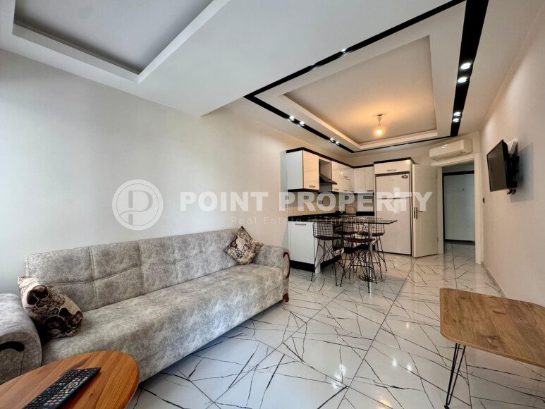 Меблированная квартира 1+1 в элитном комплексе в центре Аланьи — 10 минут до Красной башни-id-9925-фото-3