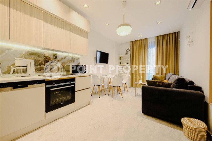 Modern apartment 50 m² in a prestigious complex near the sea, center of Alanya-id-10029-photo-4