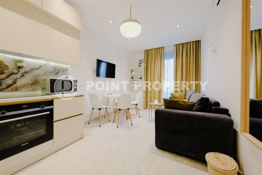 Modern apartment 50 m² in a prestigious complex near the sea, center of Alanya-id-10029-photo-5