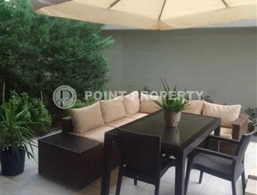 Садовый дуплекс 2+1 в районе Оба с личным садом и мебелью-id-10035-фото-2