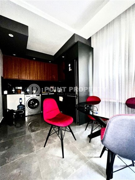 Садовый дуплекс 2+1 в районе Оба с личным садом и мебелью-id-10035-фото-3