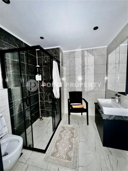 Садовый дуплекс 2+1 в районе Оба с личным садом и мебелью-id-10035-фото-8