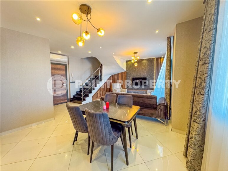 Шикарный пентхаус 2+1 с панорамными видами на море и горы Торос в Махмутларе-id-10037-фото-6