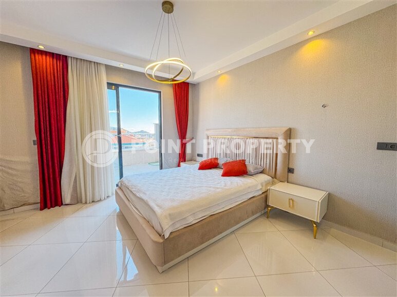 Шикарный пентхаус 2+1 с панорамными видами на море и горы Торос в Махмутларе-id-10037-фото-11