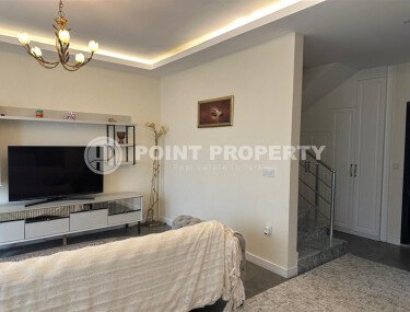 Уютный дуплекс 85 m² в районе Оба с видом на море и крепость-id-10041-фото-4