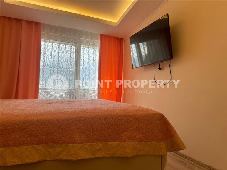 Уютный дуплекс 85 m² в районе Оба с видом на море и крепость-id-10041-фото-9