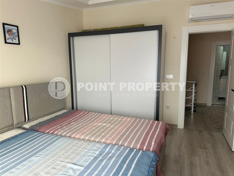 Уютный дуплекс 85 m² в районе Оба с видом на море и крепость-id-10041-фото-13