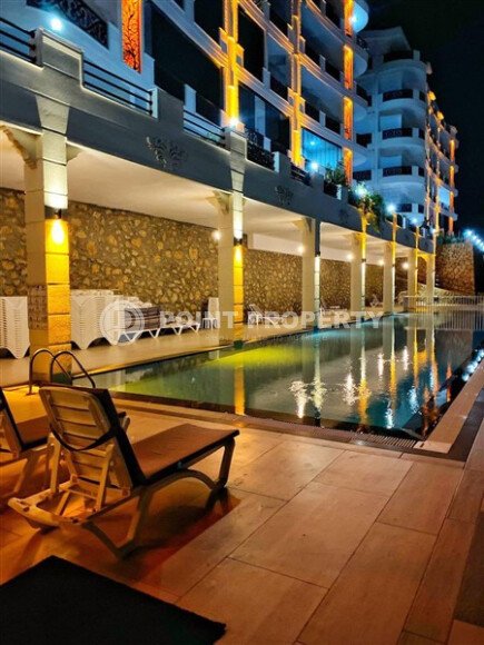 Уютный дуплекс 85 m² в районе Оба с видом на море и крепость-id-10041-фото-14