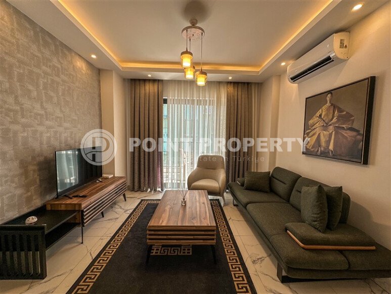 Стильная квартира 45 м², центр Аланьи-id-10045-фото-2