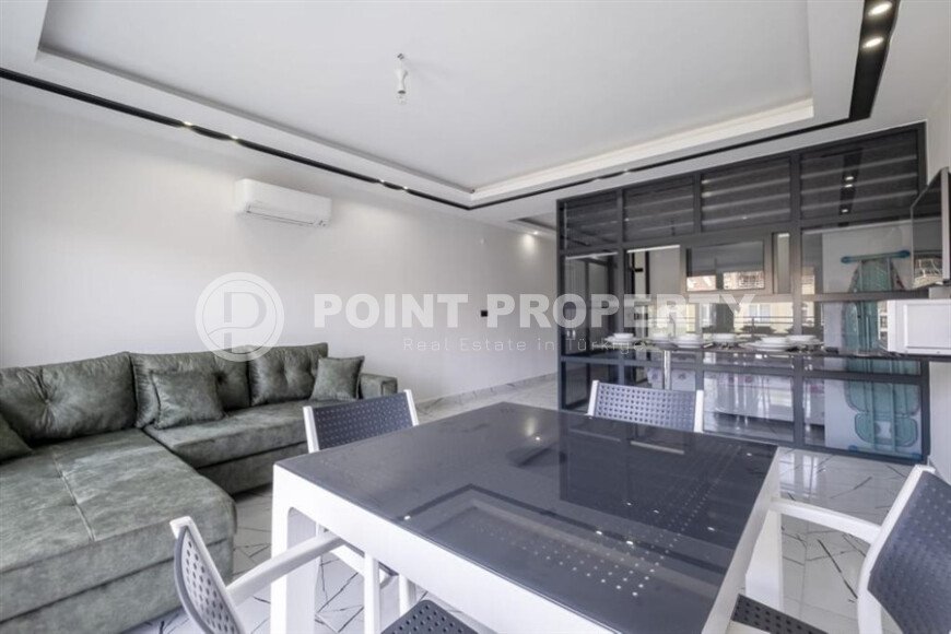 Modern apartment 50 m², Alanya center, Keykubat beach, with partial sea view-id-10046-photo-4