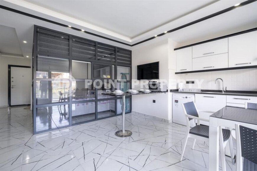 Modern apartment 50 m², Alanya center, Keykubat beach, with partial sea view-id-10046-photo-5