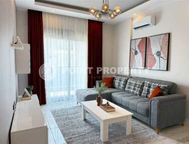 Светлая 55 m² квартира в районе Авсаллар с видом на море и возможностью краткосрочной аренды-id-10048-фото-1