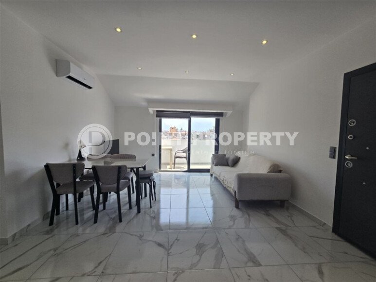 Просторный дуплекс 125 м², рядом с пляжем, центр Аланьи, с видом на Кале и море-id-10052-фото-3