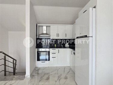 Просторный дуплекс 125 м², рядом с пляжем, центр Аланьи, с видом на Кале и море-id-10052-фото-4