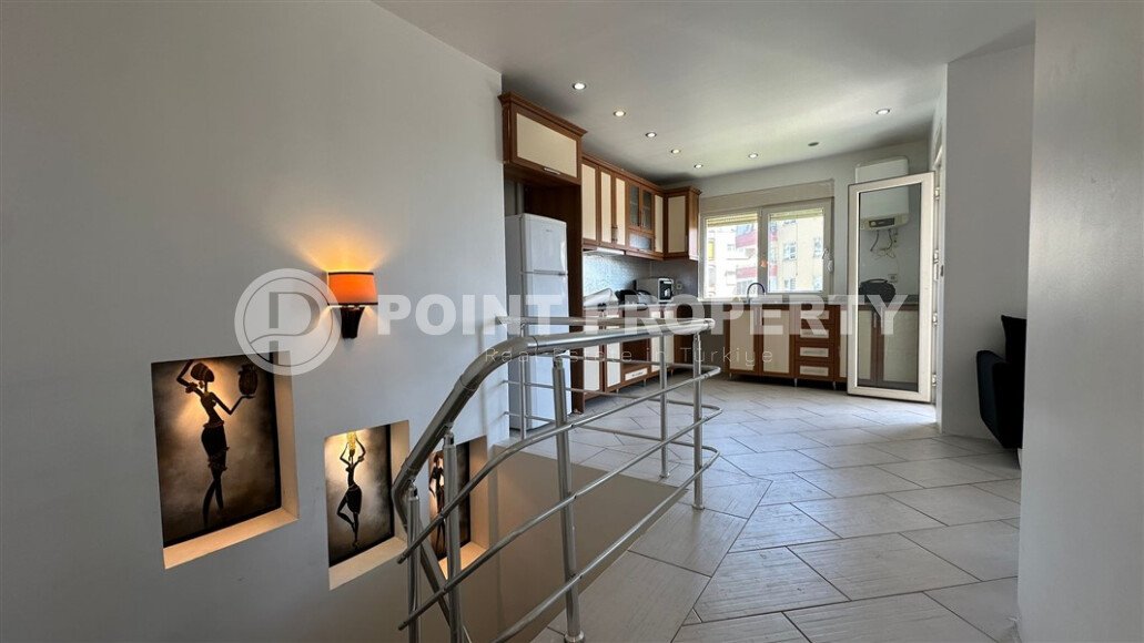 Обратный дуплекс 80 м², район Джикджилли, с бассейном и аквапарком-id-10064-фото-4