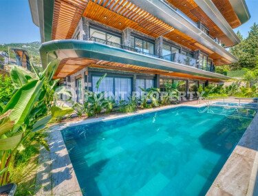 Стильная квартира 1+1, 42 м² в районе Хасбахче, центр Аланьи-id-10090-фото-1