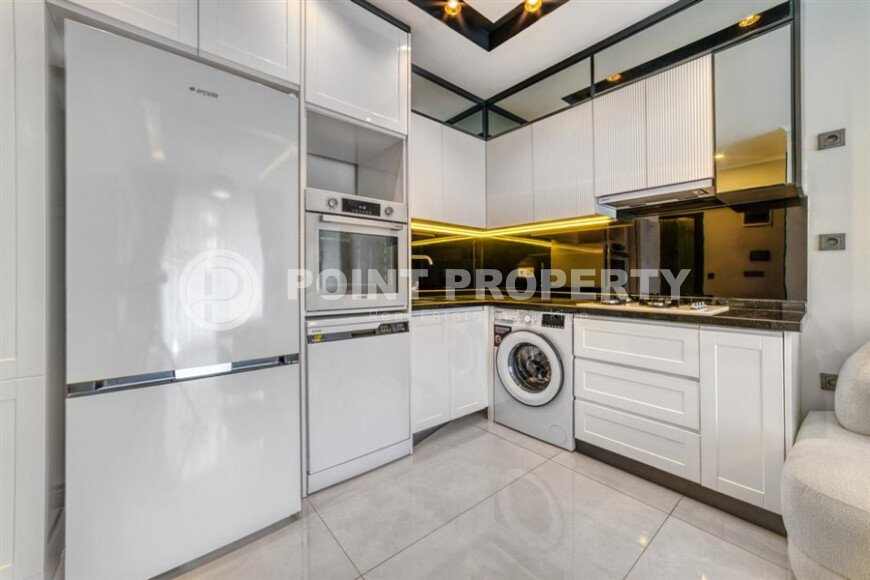 Stylish apartment 1+1, 42 m² in Hasbahce area, Alanya center-id-10090-photo-2