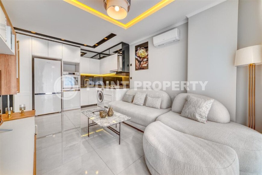 Stylish apartment 1+1, 42 m² in Hasbahce area, Alanya center-id-10090-photo-3