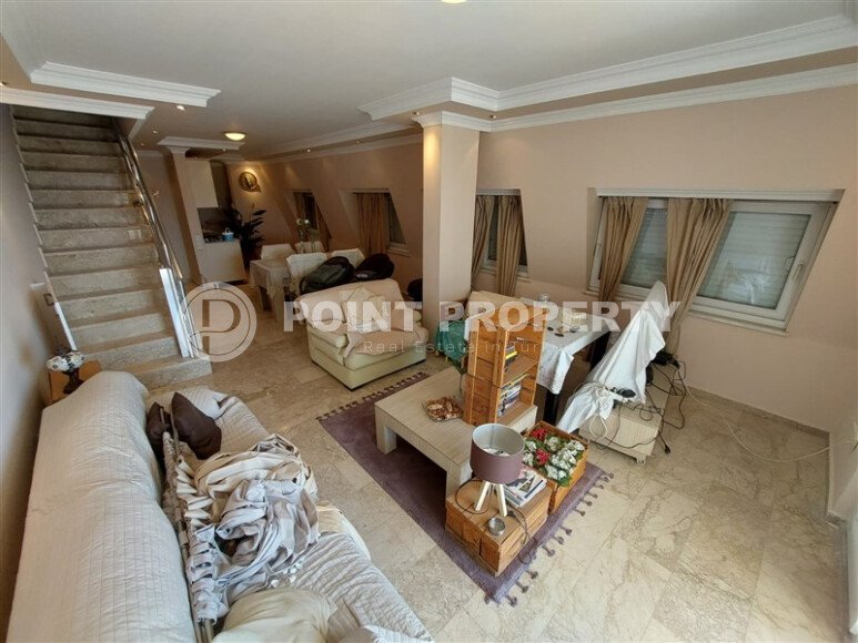 Просторный дуплекс 120 м² в районе Джикджилли, Аланья, с видом на море и горы-id-10116-фото-2