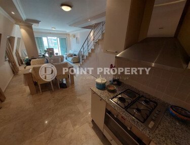 Просторный дуплекс 120 м² в районе Джикджилли, Аланья, с видом на море и горы-id-10116-фото-3