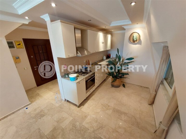 Просторный дуплекс 120 м² в районе Джикджилли, Аланья, с видом на море и горы-id-10116-фото-6