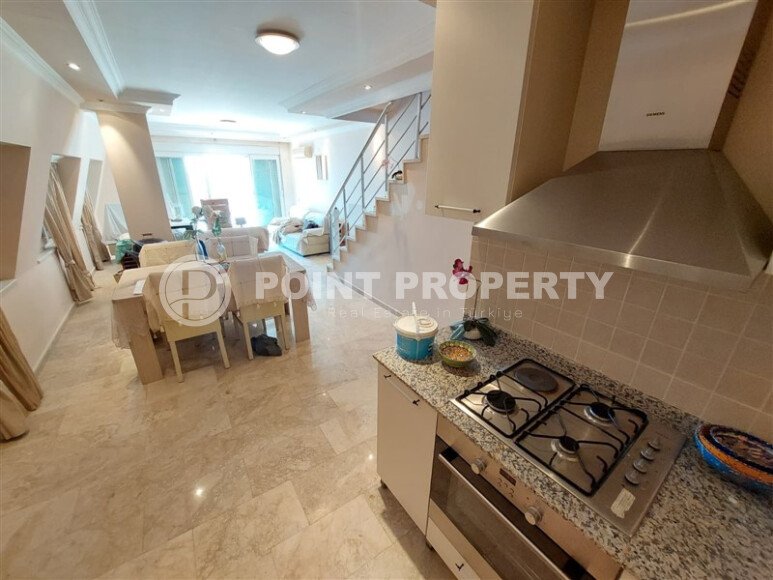 Просторный дуплекс 120 м² в районе Джикджилли, Аланья, с видом на море и горы-id-10116-фото-8