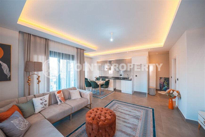 Stylish duplex 2+1, 110 m² in the Oba Nizhnyaya area, furnished and with mountain views-id-10133-photo-1