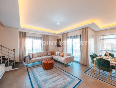 Стильный дуплекс 2+1, 110 м² в районе Оба Нижняя, с мебелью и видом на горы-id-10133-фото-3