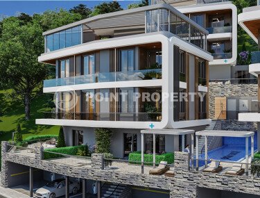 New residential project in Alanya, Kale: 2+1, 3+1 apartments and 5+1 duplexes with sea view-id-10151-photo-2