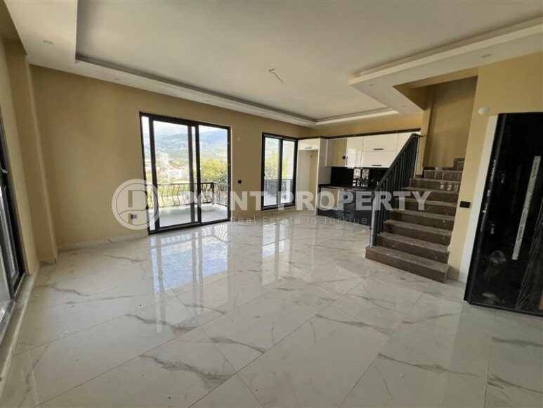 Просторный дуплекс 2+1, 110 м² в районе Оба с видом на горы-id-10155-фото-2