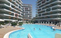 A comfortable 2+1 apartment, 90 m², with a sea view in a large complex, Avsallar district-id-10174-photo-1