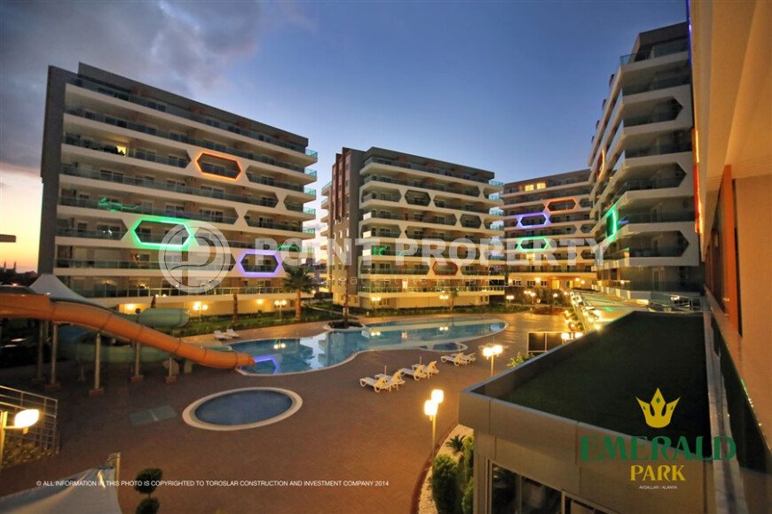 A comfortable 2+1 apartment, 90 m², with a sea view in a large complex, Avsallar district-id-10174-photo-13