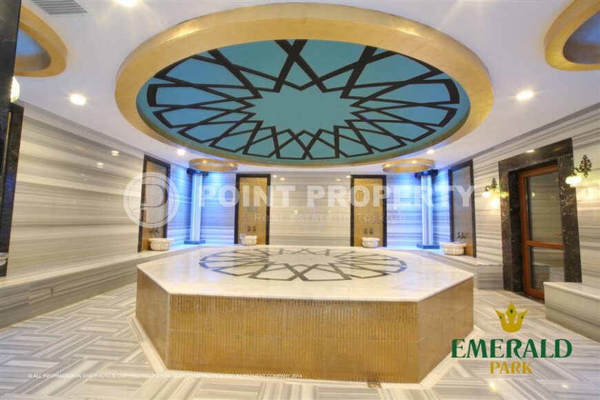 A comfortable 2+1 apartment, 90 m², with a sea view in a large complex, Avsallar district-id-10174-photo-15