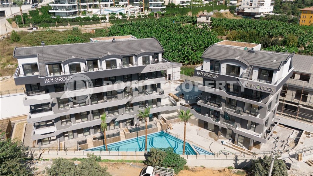 Линейные и двухуровневые квартиры в жилом комплексе на завершающем этапе строительства, в 1800 метрах от  моря-id-7406-фото-1