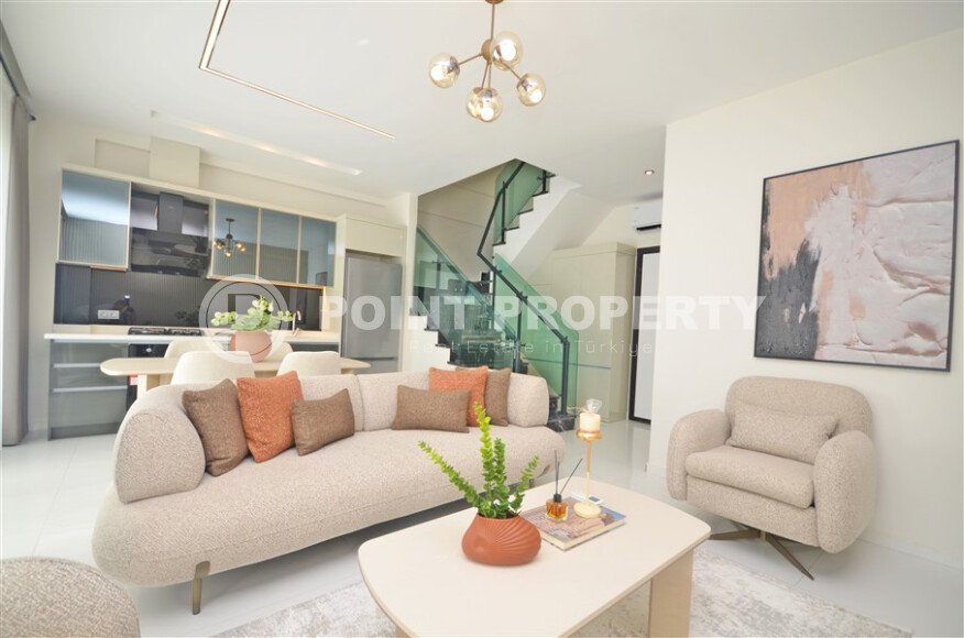 Stylish 2+1 duplex, 90 m² in Kargicak with views of the green surroundings-id-10181-photo-2