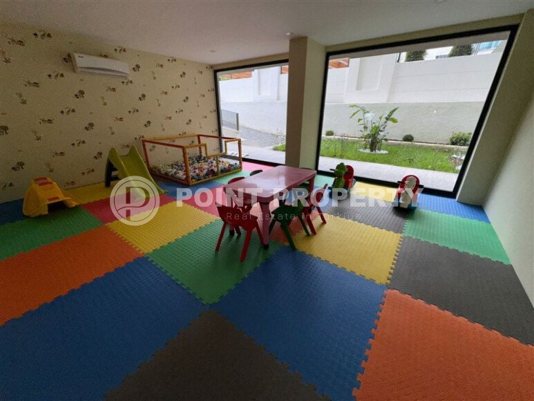 Новая квартира 1+1, 50 м² в Махмутларе с видом на окрестности и полоску моря-id-10203-фото-11