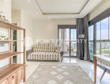 Стильная квартира 50 м² в районе Махмутлар с видом на море и крепость-id-10208-фото-3