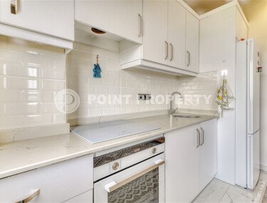 Стильная квартира 50 м² в районе Махмутлар с видом на море и крепость-id-10208-фото-4