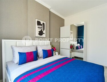 Стильная квартира 1+1, 42 м² в Авсалларе в комплексе с бассейнами и SPA-id-10219-фото-5