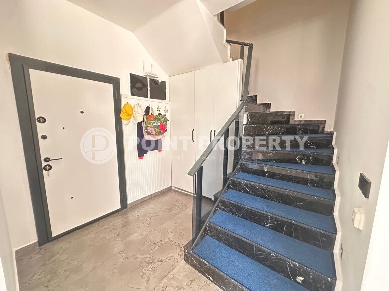 Дублекс 2+1 с выходом в сад в комплексе премиум класса в районе Каргыджак-id-10221-фото-5