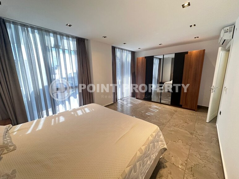 Дублекс 2+1 с выходом в сад в комплексе премиум класса в районе Каргыджак-id-10221-фото-7