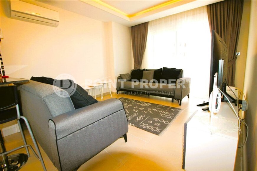 Современная квартира 1+1, 60 м² в Махмутларе с застеклённым балконом-id-10226-фото-3