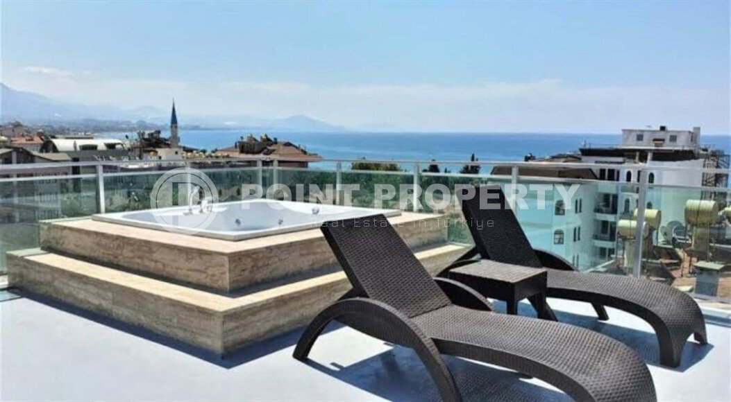 Элегантная квартира 1+1, 60 м² в центре Аланьи у пляжа Кейкубат с панорамной террасой на крыше-id-10230-фото-9