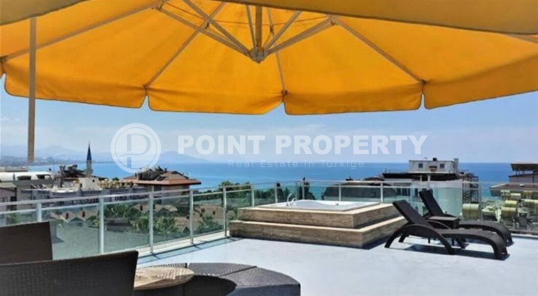 Элегантная квартира 1+1, 60 м² в центре Аланьи у пляжа Кейкубат с панорамной террасой на крыше-id-10230-фото-11