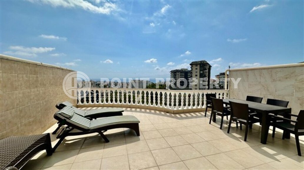 Просторный дуплекс 3+1, 180 м² в Авсалларе с террасой с видом на море-id-10231-фото-8