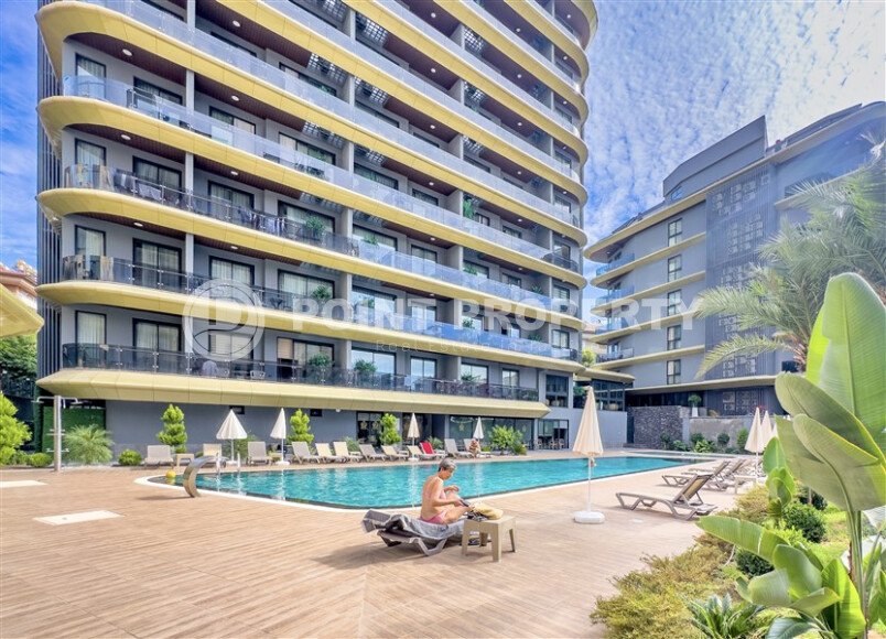 Modern apartment 57 m² in the center of Alanya, Cleopatra Beach-id-10232-photo-1