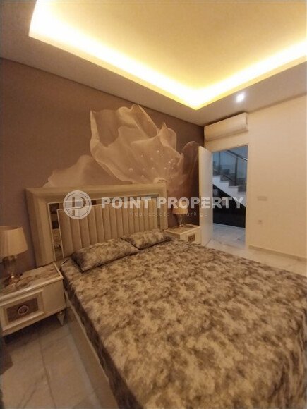 Современный садовый дуплекс 180 м² с мебелью и техникой в новом комплексе класса люкс в Авсалларе-id-10238-фото-10